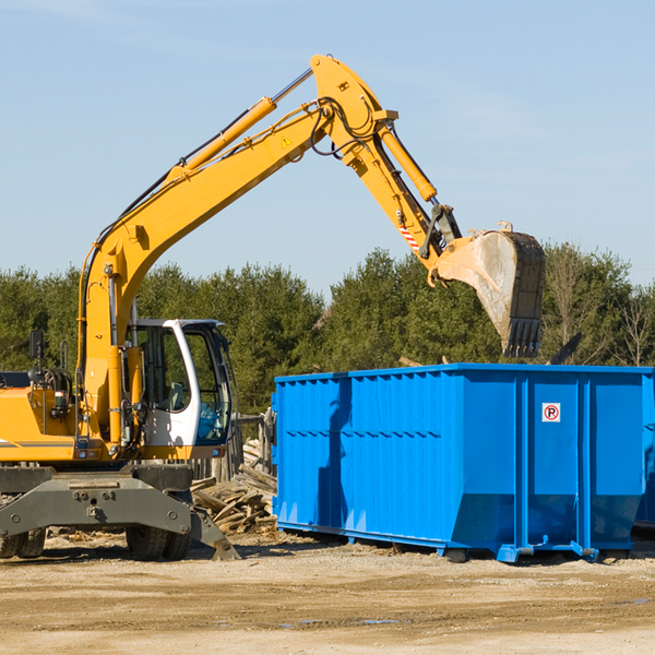 what are the rental fees for a residential dumpster in Wall